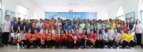 山东pp电子模拟器集团第九届“pp电子模拟器杯”职工乒乓球比赛胜利举行